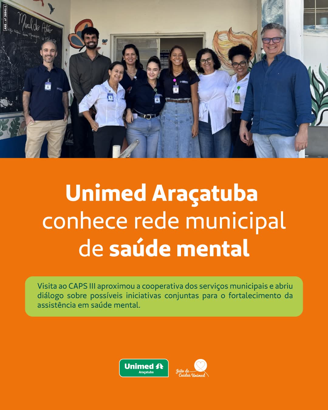 Unimed Araçatuba conhece rede municipal de saúde mental 