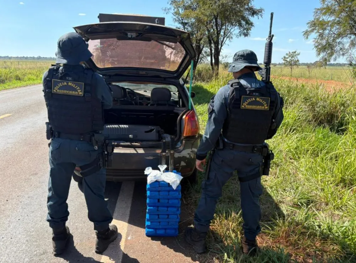 Polícia Rodoviária Estadual de Três Lagoas prende indivíduos com maconha, cocaína e 43 mil reais na MS 377 em Brasilândia