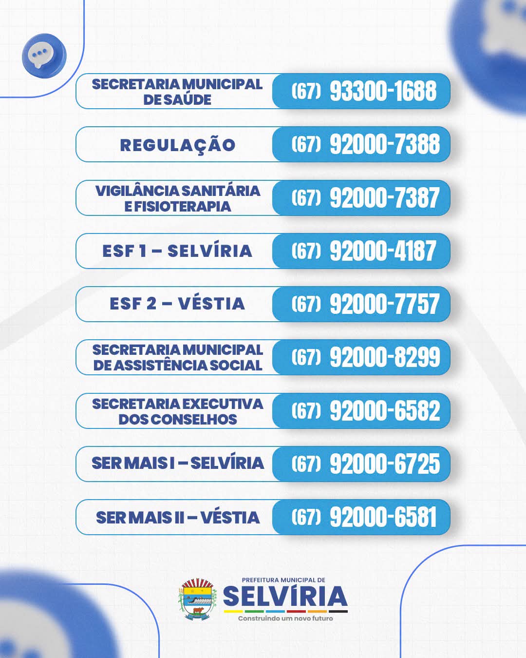 Agora ficou ainda mais fácil falar com a Prefeitura de Selvíria! 