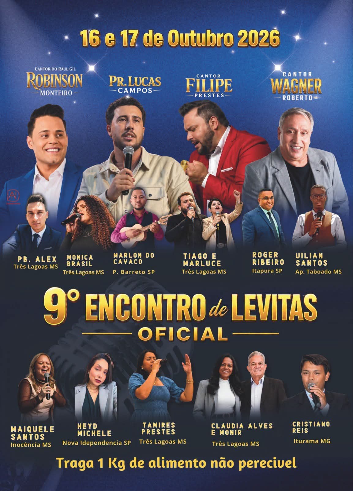 EM TRÊS LAGOAS 9º ENCONTRO DE LEVITAS OFICIAL