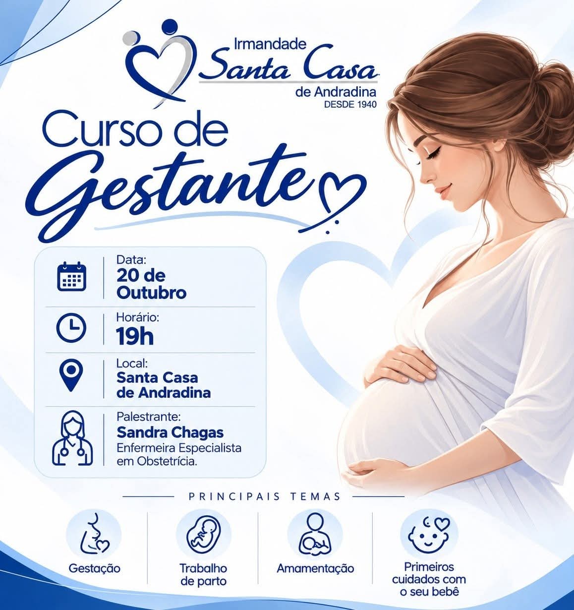 Curso de Gestante na Santa Casa de Andradina