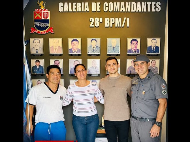 Candidato à APMBB visita o 28º BPM/I de Andradina após aprovação na etapa escrita do concurso