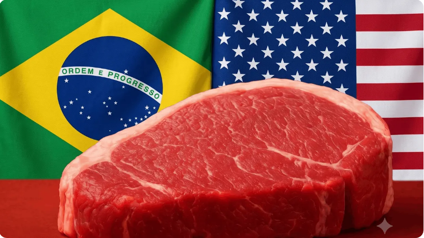 EUA BATEM RECORDE HISTÓRICO E NUNCA IMPORTARAM TANTA CARNE BOVINA DO BRASIL 
