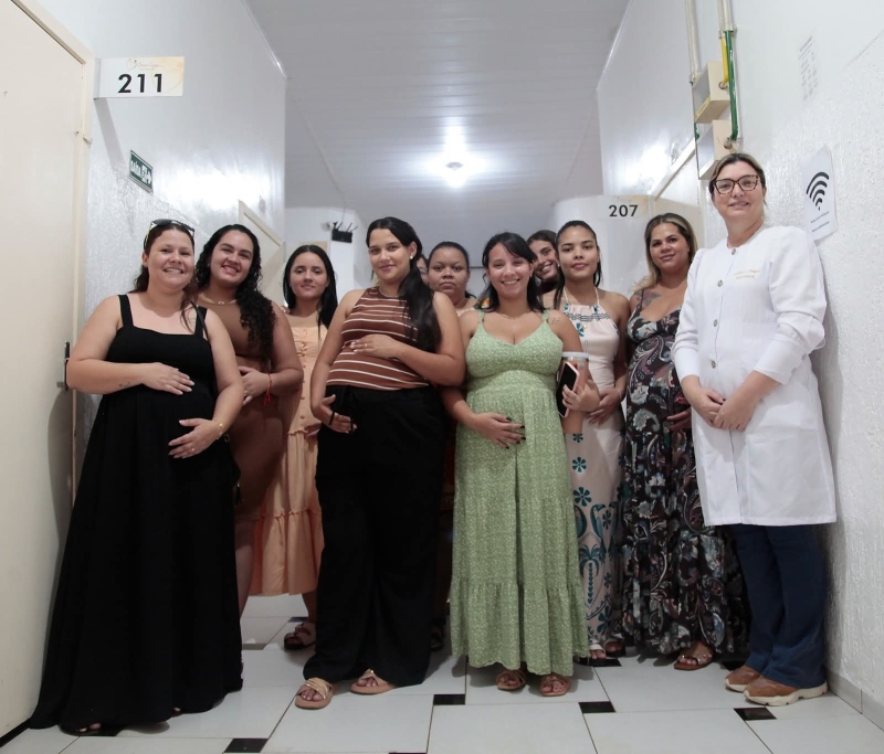 Santa Casa de Andradina recebe visita de gestantes de Nova Independência