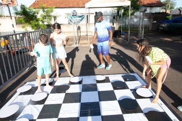 10ª edição do Esporte na Vila leva lazer e diversão para crianças no bairro São Gabriel em Andradina