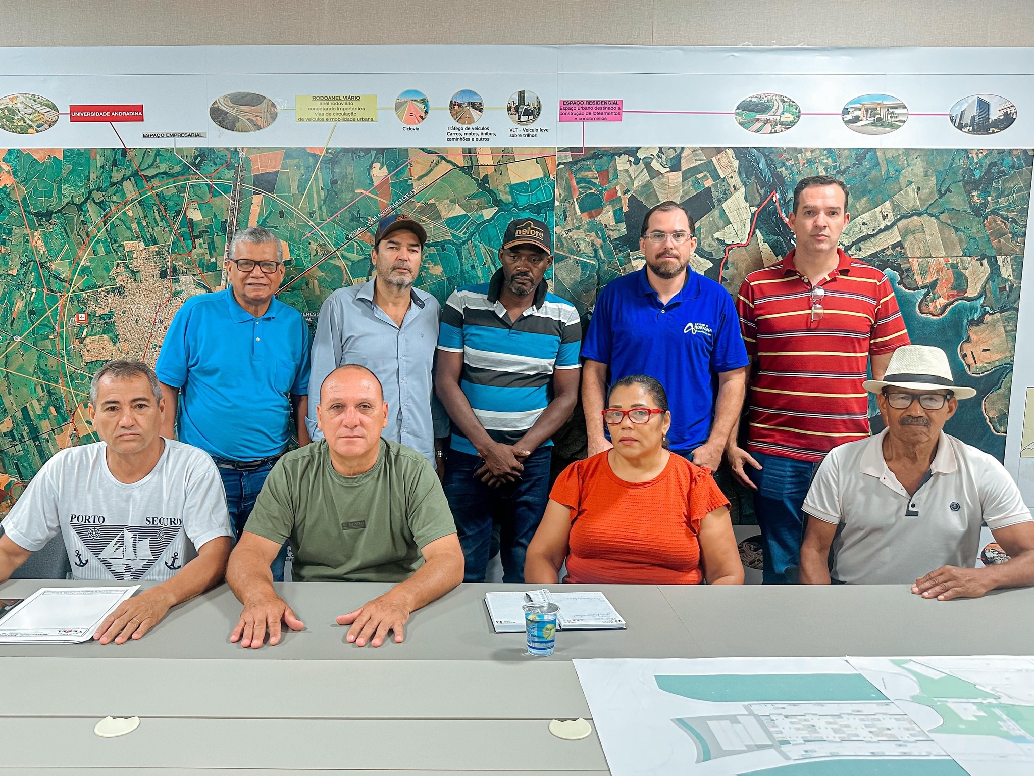 Reunião com Governo de Andradina discute iluminação pública para o assentamento Pérola Negra