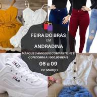Em Andradina a famosa feira dos fabricantes do Brás e 25 de Março de São Paulo
