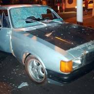 Guerra de bairros em Andradina carro é 
