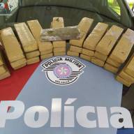 POLÍCIA MILITAR DE ARAÇATUBA PRENDE CRIMINOSO E APREENDE 31 TIJOLOS DE MACONHA