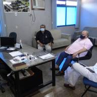 O novo Comandante do 2º Batalhão de Polícia Militar recebe visita dos Presidentes do SINDIVAREJO, do SECTL e do Comércio mais seguro de Três Lagoas