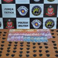 Policiais da ROCAM de Araçatuba prendem dois rapazes por tráfico no bairro Água Branca