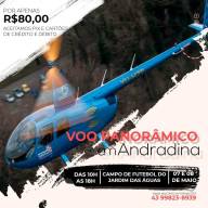 NESTE FIM DE SEMANA VÔO PANORÂMICO DE HELICÓPTERO EM ANDRADINA