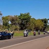 Sem Bolsonaro, motociata reúne 100 motociclistas na região de Andradina