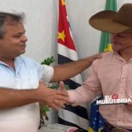 Prefeito Cristiano recebe ex-morador de Murutinga que segue em busca do Bi em Barretos