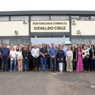 Secretário da Administração Penitenciária realiza inauguração na Penitenciária de Osvaldo Cruz