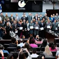 Integrantes das forças de segurança são homenageados na Câmara de Araçatuba