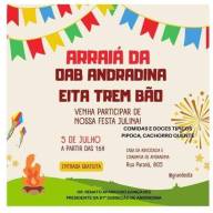 Casa do Advogado de Andradina tem festa do Arraiá nesta sexta feira