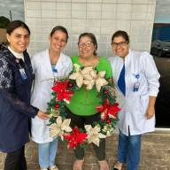 Em Três Lagoas o Hospital Auxiliadora recebe doação de duas lindas guirlandas