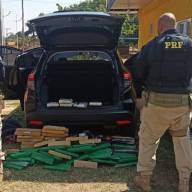 Polícia Rodoviária Federal apreende 218 Kg de maconha e recupera veículo na BR 158 em Três Lagoas