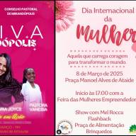 Mirandópolis celebra o Dia da Mulher com shows, feira e programação especial