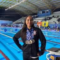 Nadadora andradinense Julia Naomi conquista sete medalhas em Santo André