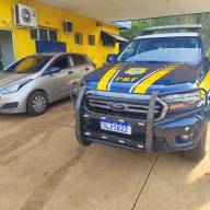 PRF de Três Lagoas recupera veículo furtado com placas falsas e prende 04 pessoas