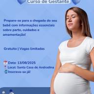 Santa Casa de Andradina abre inscrição para curso de gestante