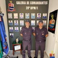 Comandante do 28º BPM/I recepciona novo comandante da 1ª Companhia de Andradina