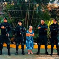 Polícia Militar de Três Lagoas fez uma visita especial na residência da senhora Iraci