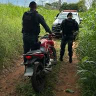 Polícia Militar de Três Lagoas localiza moto furtada após denúncia