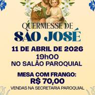 Quermesse de São José será realizada no dia 11 de abril em Castilho