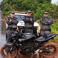 Rocam recupera moto furtada e identifica três adolescentes envolvidos em Andradina (SP)