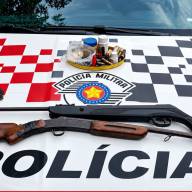 Polícia Militar prende homem após agredir a companheira e posse ilegal de arma de fogo em Mirandópolis (SP) 