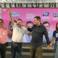 Mais de 2 mil pessoas marcam lançamento das campanhas de Eduardo Rocha e Vitor Rocha em Campo Grande