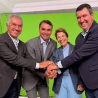 Riedel, Reinaldo e Tereza comemoram vitória e reforçam apoio a Flávio Bolsonaro em Brasília
