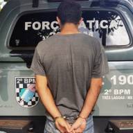 Filho é preso após tentar matar pai com facão em Lavínia